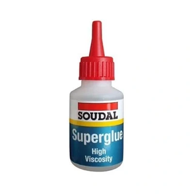 Image of Soudal Medium/High Viscosity Super Glue Cyanoacrylate Adhesive Superglue Genuine High End Industrial Use (High (20g))