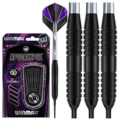 Image of WINMAU Apocalypse 20 gram Brass Softip Darts Set with Prism Flights and Shafts (Stems)