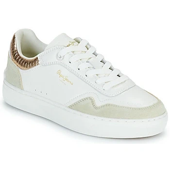 Image of Pepe jeans CAMDEN COLLAR W women&#039;s Shoes (Trainers) in White
