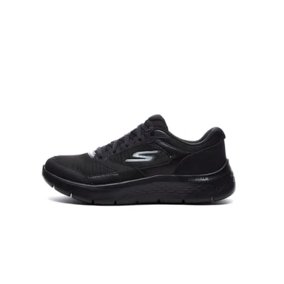 Image of Skechers Men&#039;s Court Break Suit Sneaker, Black Duraleather/White Heel Trim, 6.5 UK