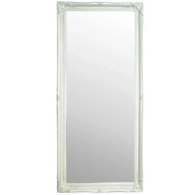 Image of Mirror Full Length White Dressing/Hall Complete with Pilkington&#039;s Glass Overall Size: 66 inches x 30 (168cm 77cm), Wood, 168x76