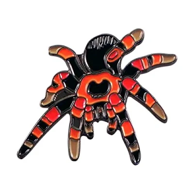 Image of Tarantula Spider Metal Enamelled Pin Badge Lapel