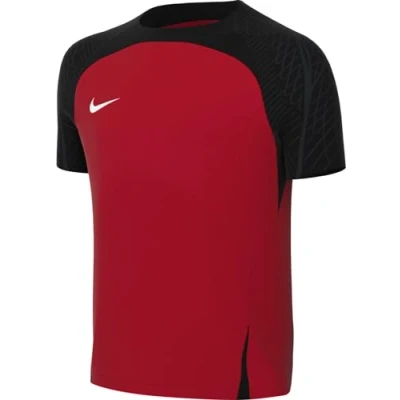 Image of NIKE, Big Kids&#039; Short Sleeve Soccer Top (Stock), T Shirt, University Red/Black/White, Xs, Unisex Child
