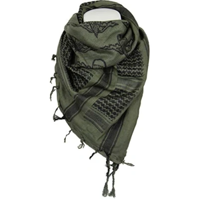 Image of Mil Tec Men&#039;s Fashion Scarf 12609301, Olive/Black, Standard Size