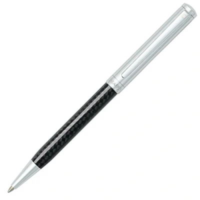 Image of Sheaffer Intensity Carbon Fibre Barrel Chrome Cap/Plate Trim Ballpoint Pen