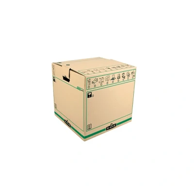 Image of Fellowes Bankers Box Moving Large Brown Green (5 Pack)