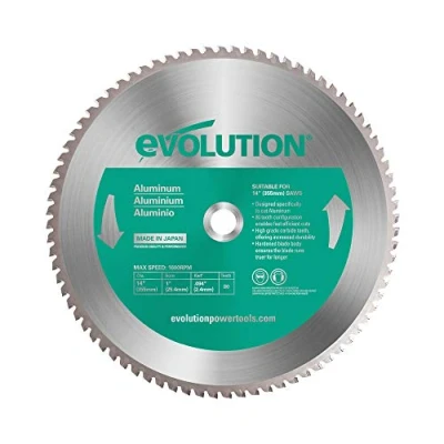 Image of Evolution Power Tools 14BLADEAL Aluminium Carbide Tipped Blade, 355 mm