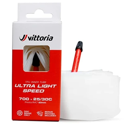 Image of Vittoria TUBE Vit Ultra Light 700x25/30c FV pres, Black