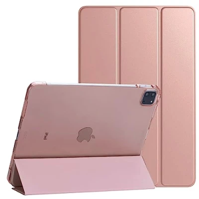 Image of PROTech Smart Case for iPad Pro 11 Inch, 2022/2021/2020 18 Model, Slim Stand Hard Back Shell Cover with Auto Wake/Sleep (Rose)