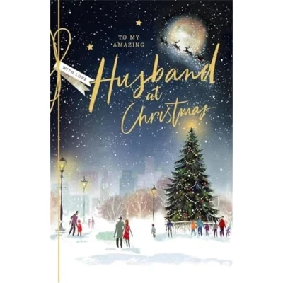 Image of UK Greetings Husband Christmas Card to My Amazing at