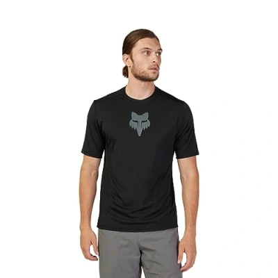Image of Fox Racing Ranger Ss Jersey Lab Head, Windbreaker, Men&#039;s, Black, S