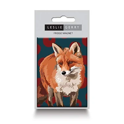 Image of Fox Fridge Magnet by Leslie Gerry