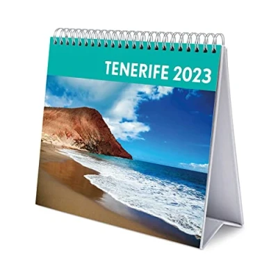 Image of Grupo Erik Official Tenerife Calendar 2023 Desktop 7 X 8 Inches / 18 20 Travel Desk 12 Month Planner Spain (CS23030)