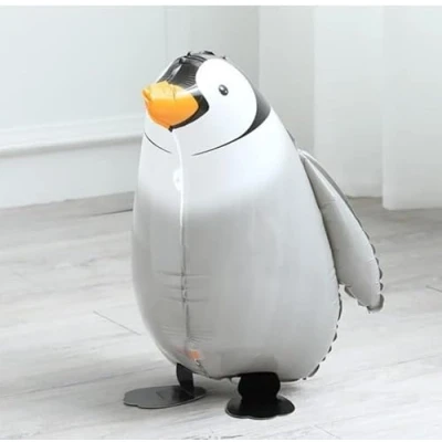 Image of Party Balloons Penguin Jungle Walking Pet Balloon Animal Airwalker Zoo Farm Foil Helium Kids Fun Birthday