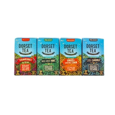 Image of Dorset Tea Mixed Herbal Gift Bundle 80 Bags (4 Packs x 20 Bags)