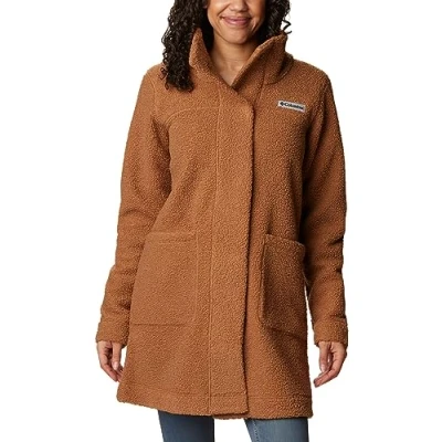 Image of Columbia Women&#039;s Long Jacket, Panorama Camel Brown