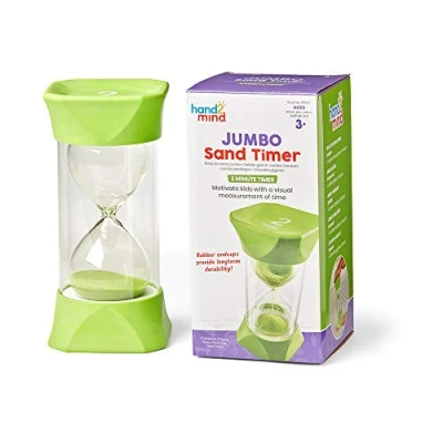 Image of Learning Resources 93067 Jumbo Sand Timer (2 Minute), Green