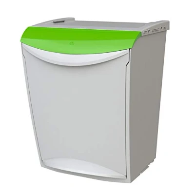 Image of Denox Ecosystem Rubbish Bin 25 Litres cm Verde y gris
