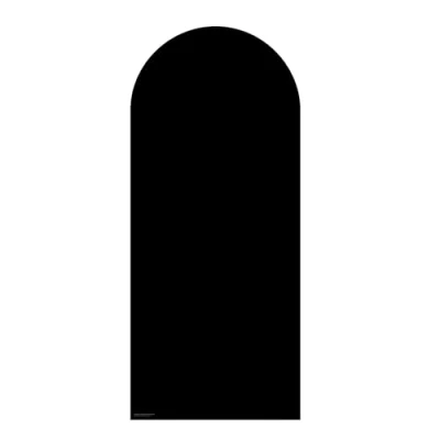 Image of XQ011 Black Sailboard Cardboard Cut Out Height 185cm Width 80cm