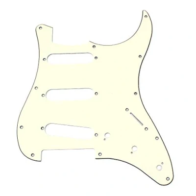 Image of Alnicov 11 Hole Sss Guitar Strat Pick Guard Fits For Standard Modern Replacement,Mint Green