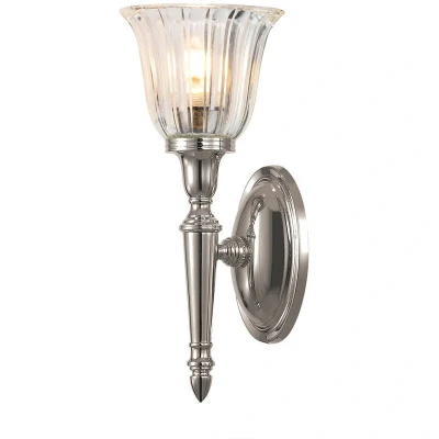 Image of Dryden 1 Light Bathroom Wall Polished Nickel IP44, G9