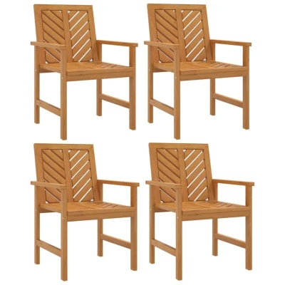Image of vidaXL Garden Dining Chairs 4 pcs Solid Wood Acacia