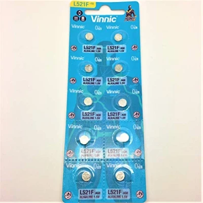 Image of Divers Pack of 10 Vinnic L521F / AG0 1.5V Alkaline