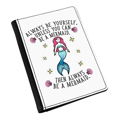 Image of Gift Base Always Be Yourself Mermaid Passport Holder Cover