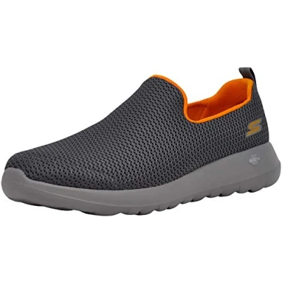 Image of Skechers Men&#039;s Go Walk Max Modulating Sneaker, Charcoal Knit, 15 UK