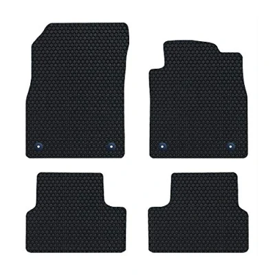Image of Nicoman Hex Fully Tailored Car Mats Fit (2011 2015 Astra J Hatchback) (Full Set 4 Piece,Black)
