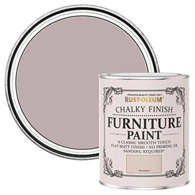 Image of Rust Oleum Light Pink Upcycled Furniture Paint in Chalky Finish Homespun Matt 750ml