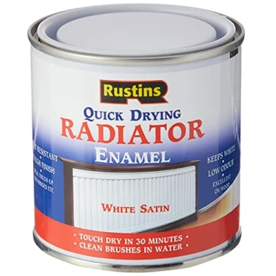 Image of RUSTINS Quick Drying Radiator Enamel Satin 250ml
