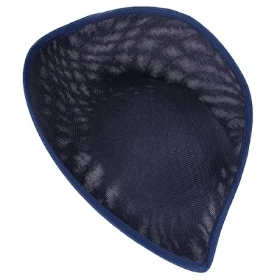 Image of MONOJLY Teardrop Sinamay Hat Base DIY Saucer Upturned Brim Fascinator Millinery