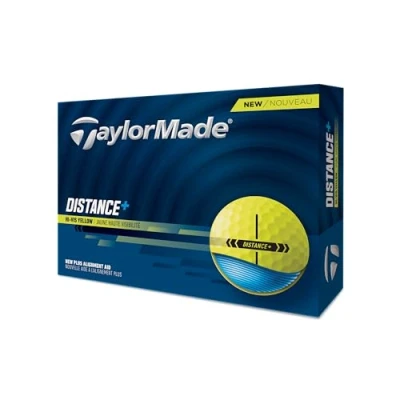 Image of TaylorMade 2025 Golf Distance+ Yellow Balls