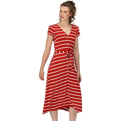 Image of Regatta Women&#039;s Maisyn Dress, Navy/White Stripes, 16