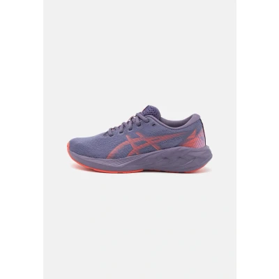 Image of Asics Novablast 5 Unisex Road running shoes for kids, Size: K13, Greyish purple/coral reef Textile/synthetics