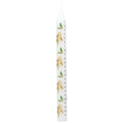 Image of Gisela Graham Gingerbread Advent Candle 23cm