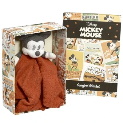Image of Rainbow Designs Official Disney Mickey Memories Mouse Comfort Blanket For Newborn Babies Super Soft &amp; Safe Comforter