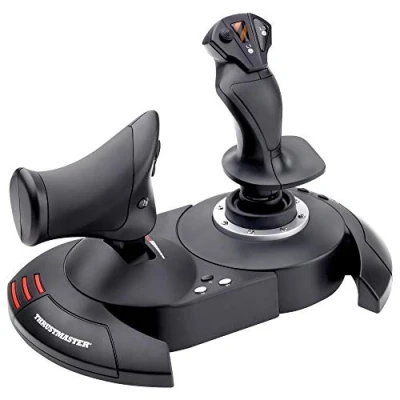 Image of Thrustmaster T.Flight Hotas X 5 Axis Flight Simulator Joystick with Throttle, Adjustable Resistance, and Programmable Buttons for PC