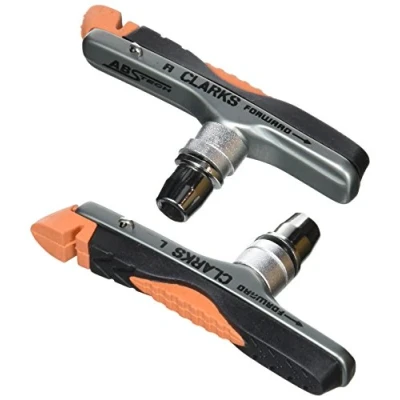 Image of Clarks Elite MTB/Hybrid V Brake Pads W/ Anti Lock Technology and Dual Compound Insert Pads, Shimano Compatible, 72 mm