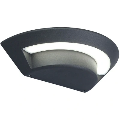 Image of Kasper LED 1 Light Small Bathroom Wall Graphite IP54
