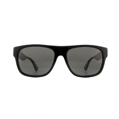 Image of Gucci Unisex Sunglasses, Size: 56, Black