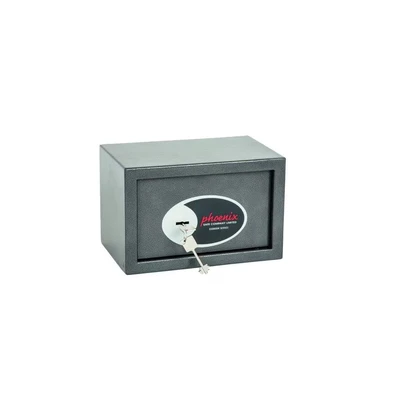 Image of Phoenix Safe Company SS0801K Vela Home &amp; Office Security Key Locking Twin Bolts Metallic Graphite Finish 10 Litre Capacity 4.5kg