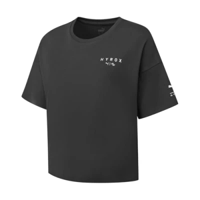 Image of Puma Womens X Hyrox World Cropped T Shirt Black L