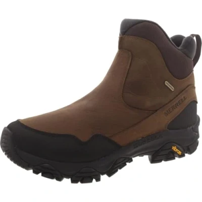 Image of Merrell Men&#039;s Coldpack 3 Thermo Tall Zip Waterproof Snow Boot, Earth, 9.5 UK