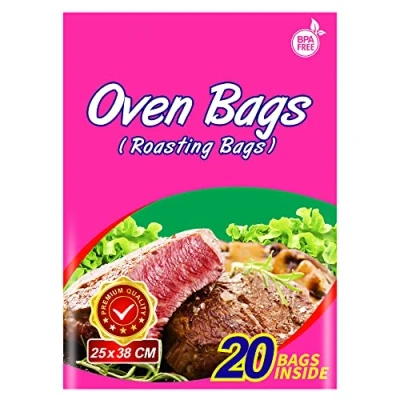 Image of 20Counts Oven Roasting Bags, Cooking Bags for Meats Chicken Fish Vegetables(1, 25 x 38 cm)