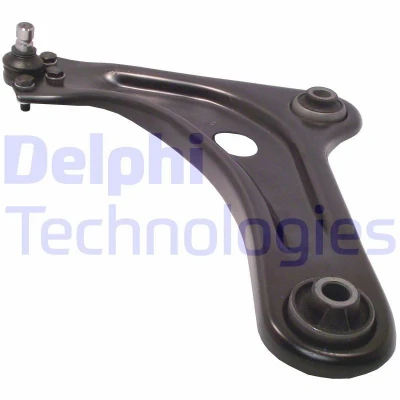 Image of 9813612780 Suspension Arm DELPHI TC2492 with ball joint Left, Lower Trailing Sheet Steel CITROËN: DS3 Hatchback, C3 II, II Box Body / Hatchback