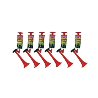 Image of SDMAX Air Horn Hand Pump Extremely Loud Football Festival Fog Loud! New Big Model, Gasless with Action, For Stag Parties, Rugby Matches, Parties (6 Pcs)