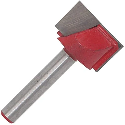 Image of SagaSave HA0376H Bottom Cleaning Bit MASO 6 x 30mm Straight Shank Buttom Router Bits CNC End Milling Cutter Woodworking Tool for Slotting, Trimming,Red