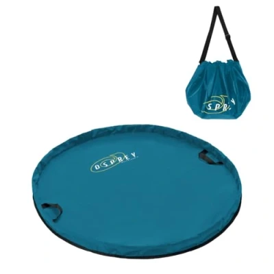 Image of Osprey Wetsuit Changing Mat Waterproof Outdoor Surfing Bag, Folding and Water Resistant, Travel Teal, One Size